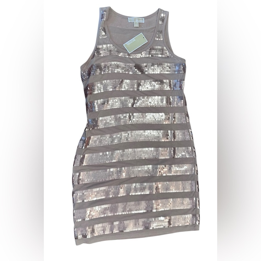 Women’s MICHAEL Michael Kors Sequin Tank Dress Size Small NWT $150